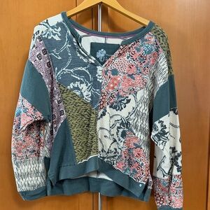 Anthropologie Pilcro Multicolor Patterned Top